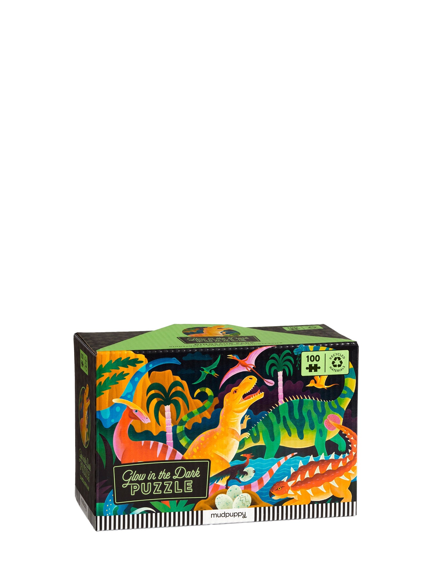 Dinosaur park glow-in-the-dark puzzle (100 pieces)