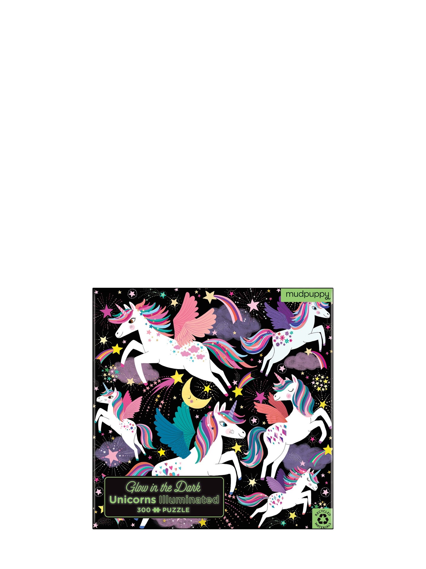 Unicorn illuminated glow-in-the-dark family puzzle (300 pieces)
