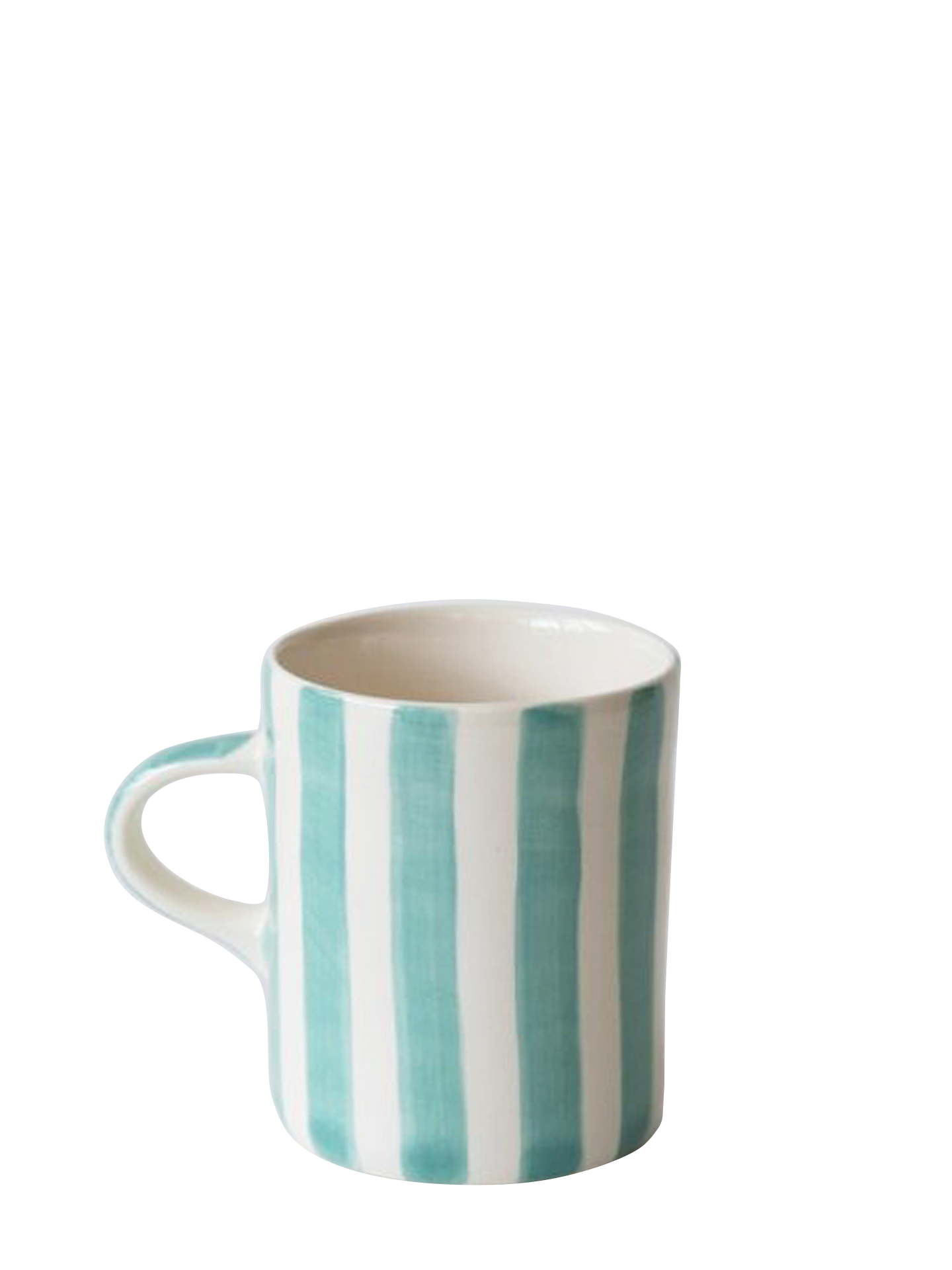 Candy stripe demi mug, mint