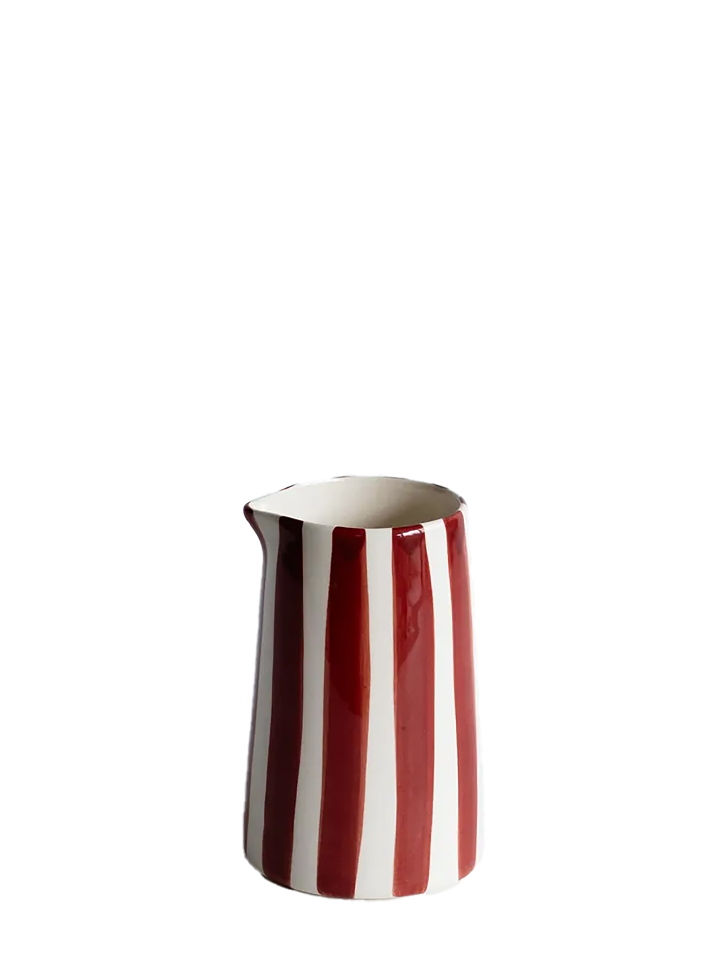 Candy Stripe Creamer, Paprika