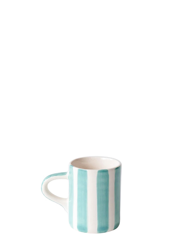 Candry stripe espresso cup, mint