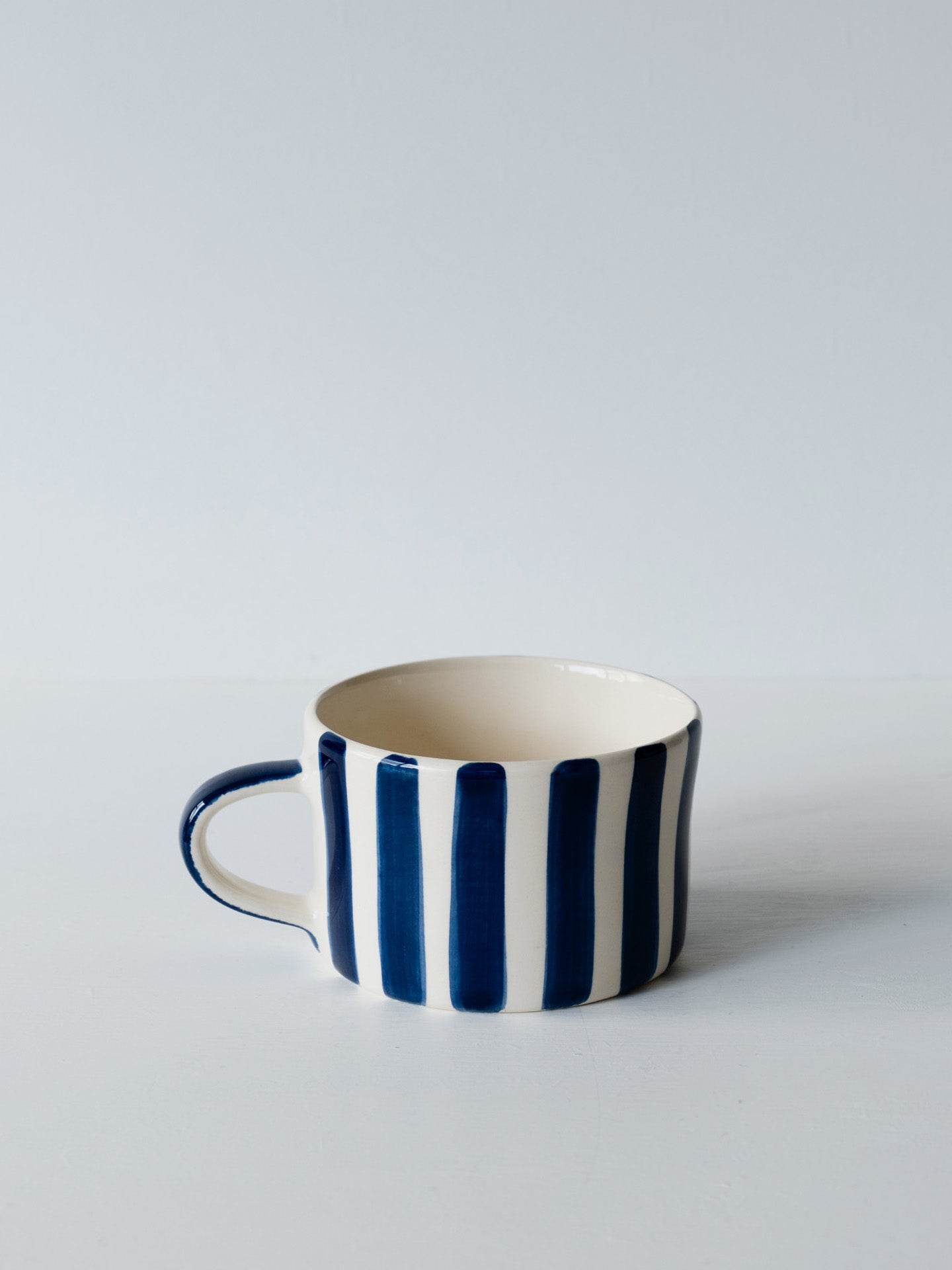Candy stripe mug, blue