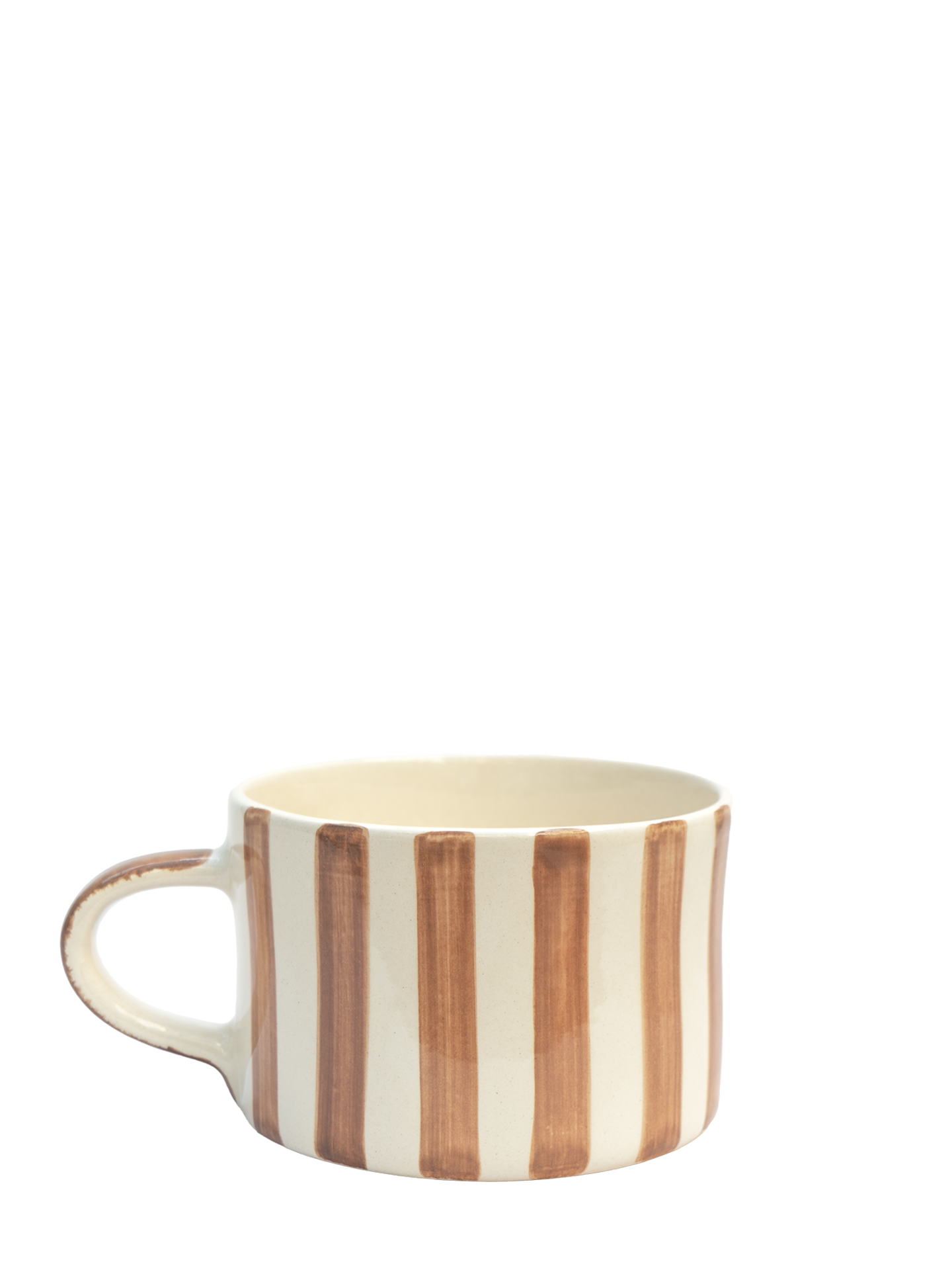 Candy stripe mug, latte