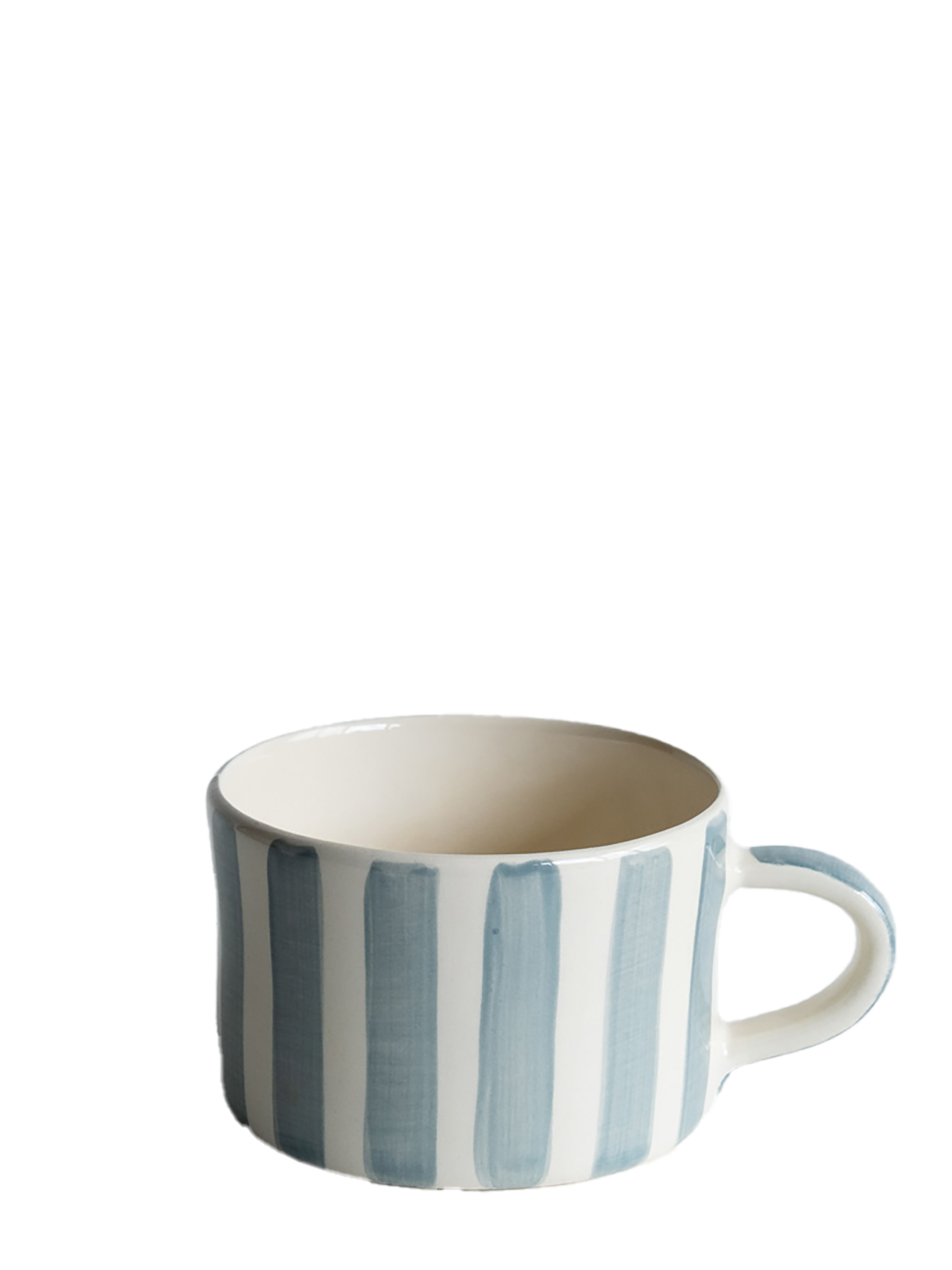 Candy stripe mug, dove grey