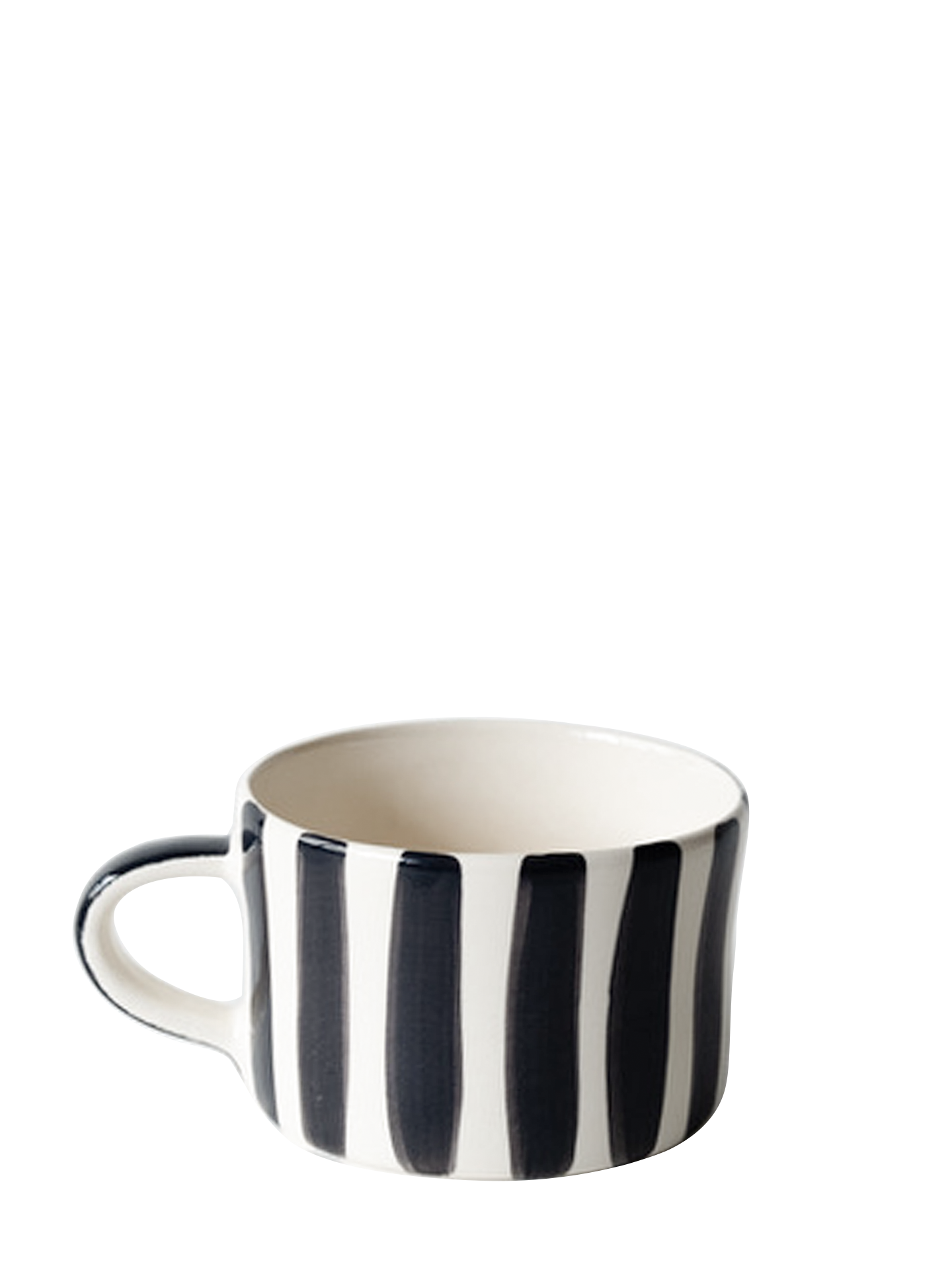 Candy stripe mug, graphite