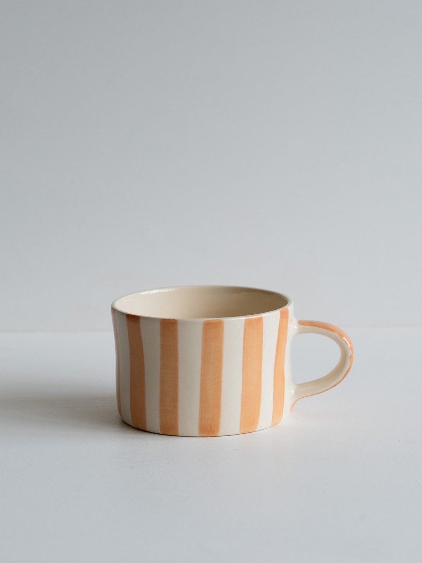 Candy stripe mug, peach