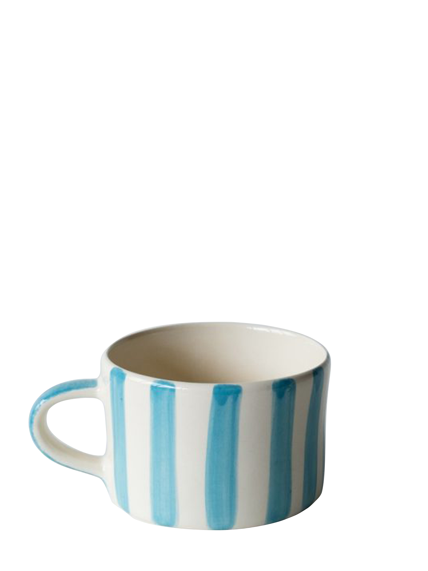 Candy stripe mug, turquoise