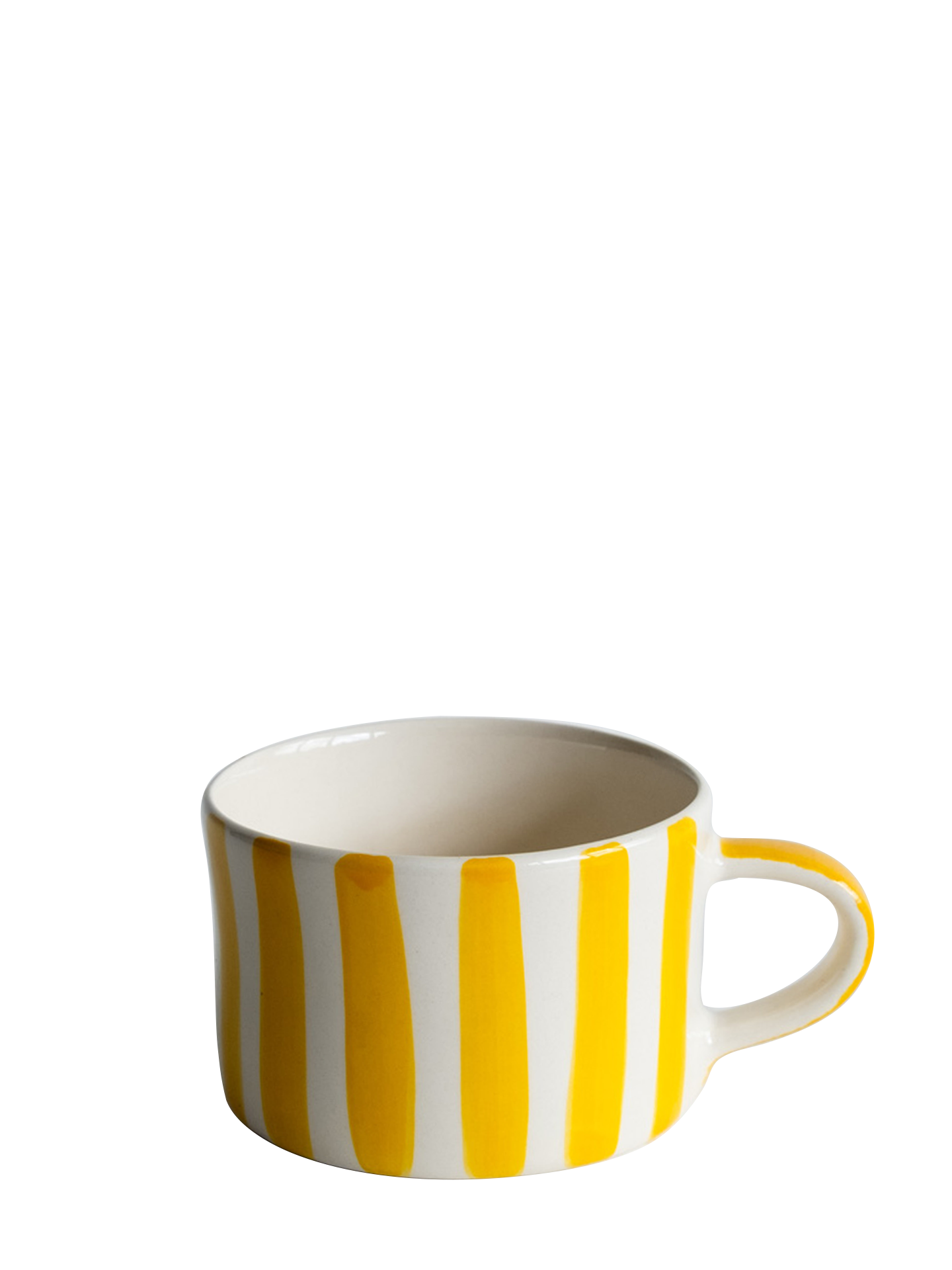 Candy stripe mug, turmeric