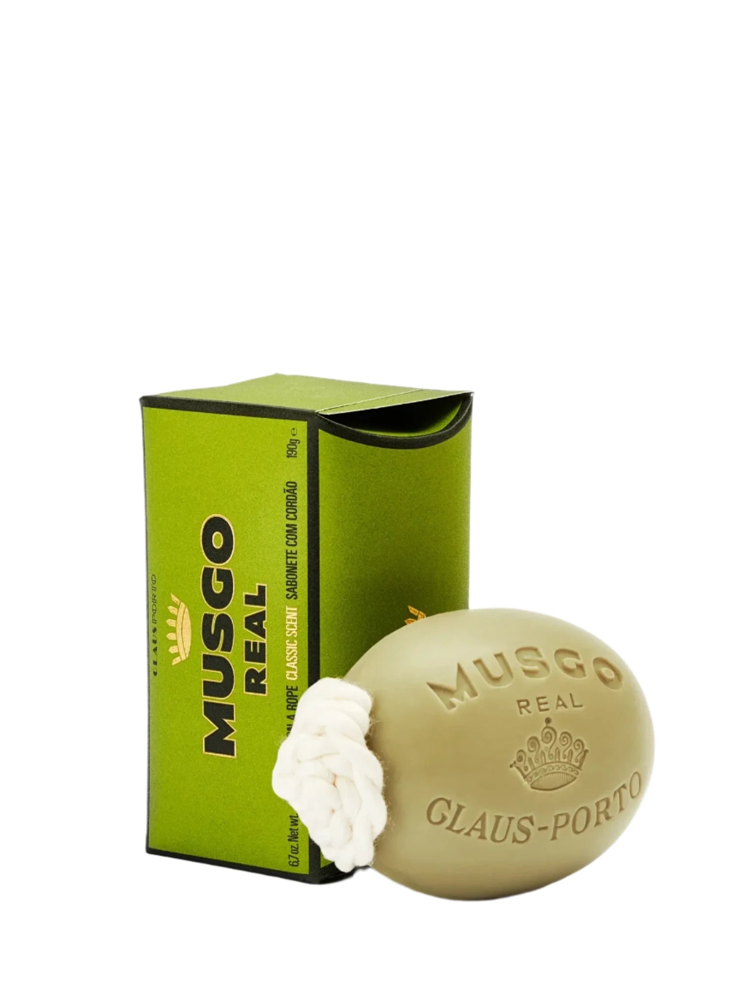 Musgo Real soap on a rope, Classic Scent (190g)