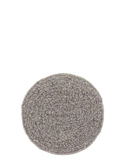 Felt curl seating pad, grey (Ø37 cm)