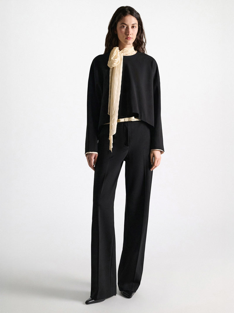 Emotional essence wide pants, black