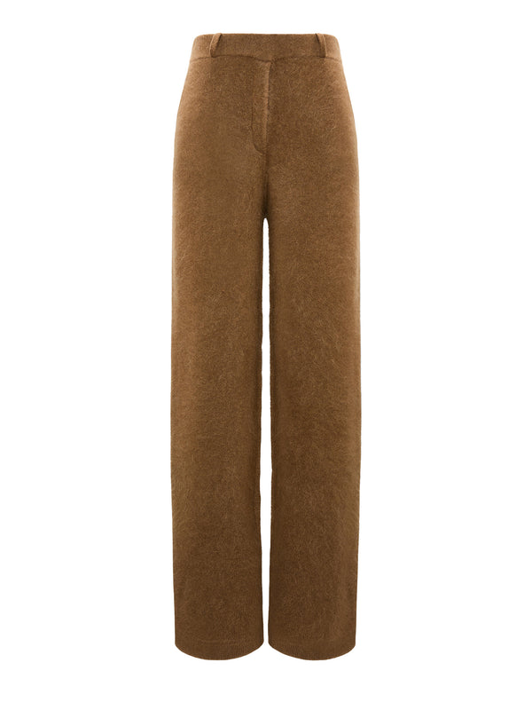 Fluffy statements trousers, brown