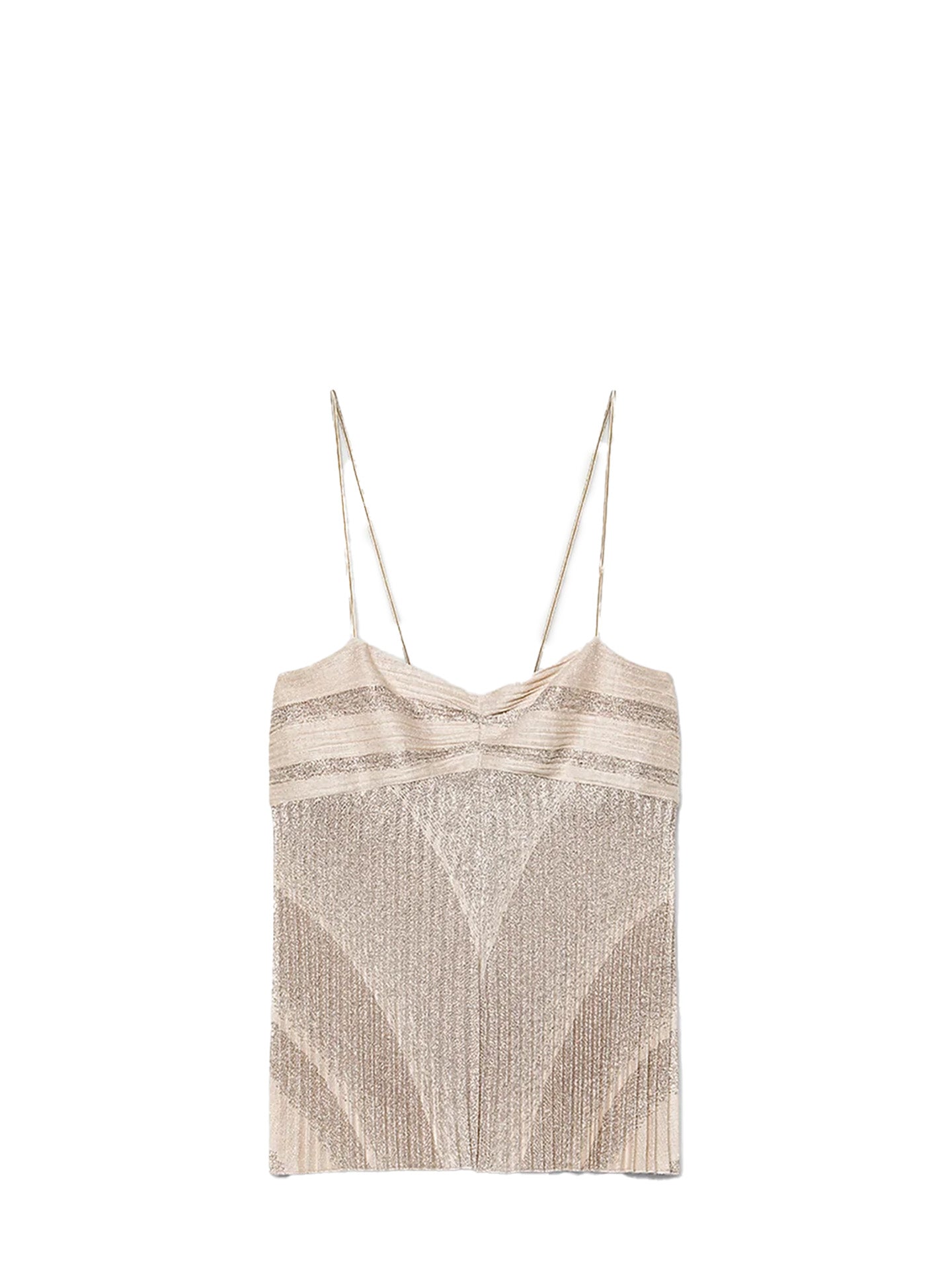 Rising sun soleil plisse' top, light pink