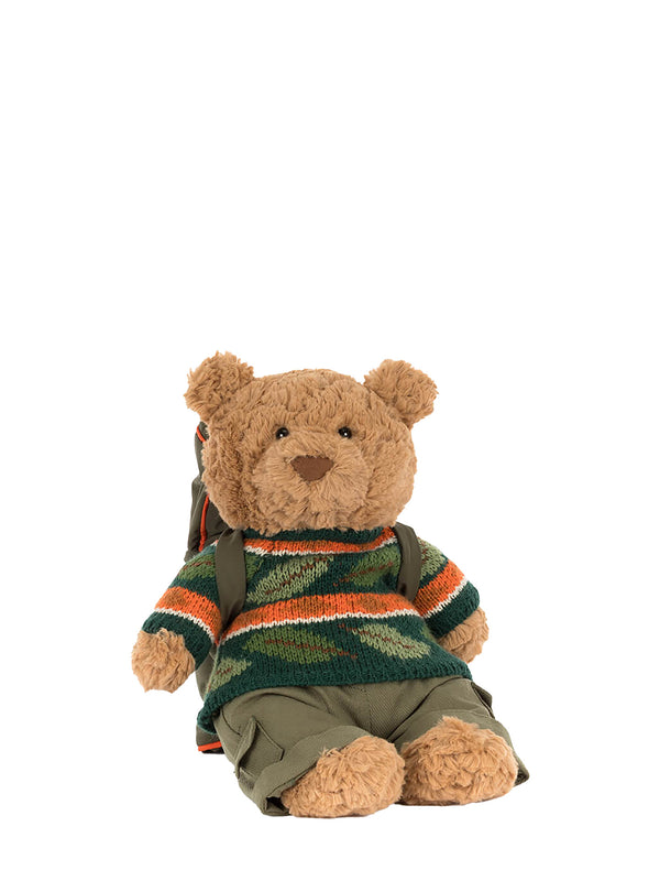 Bartholomew bear hiking outfit, soft toy