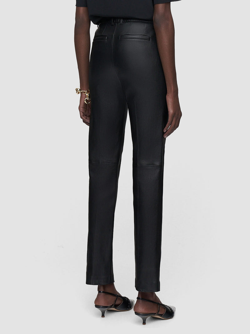 Coleman pant leather stretch, black