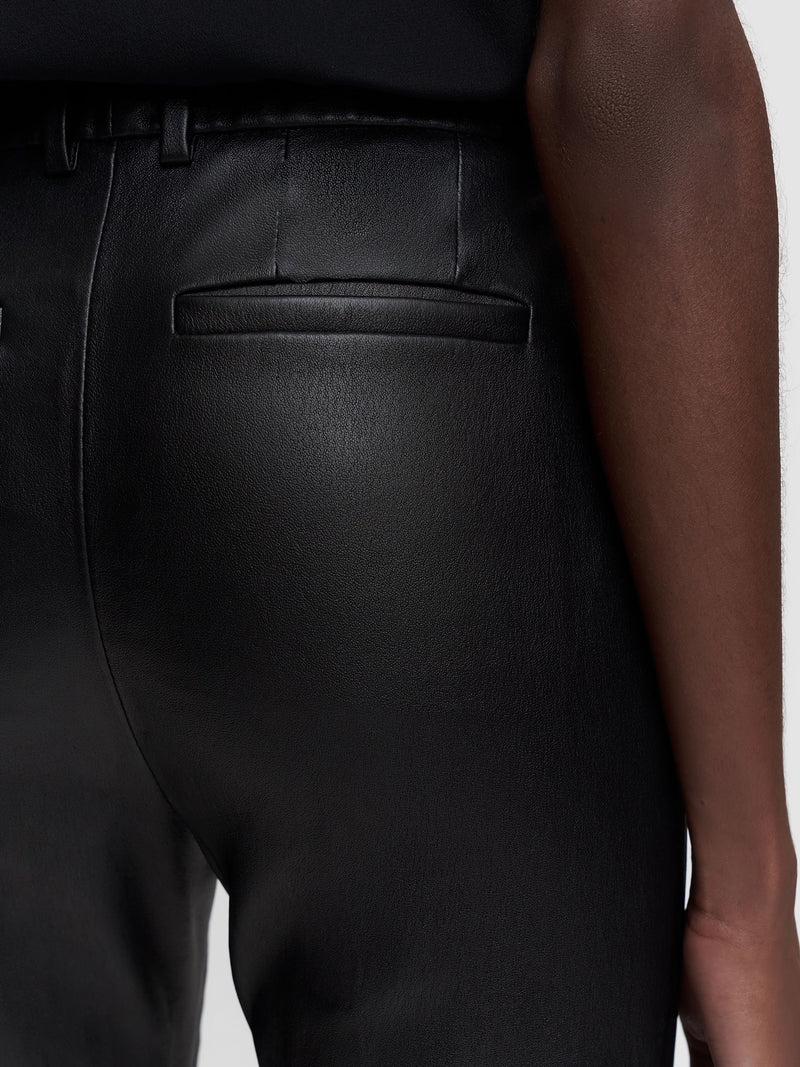 Coleman pant leather stretch, black