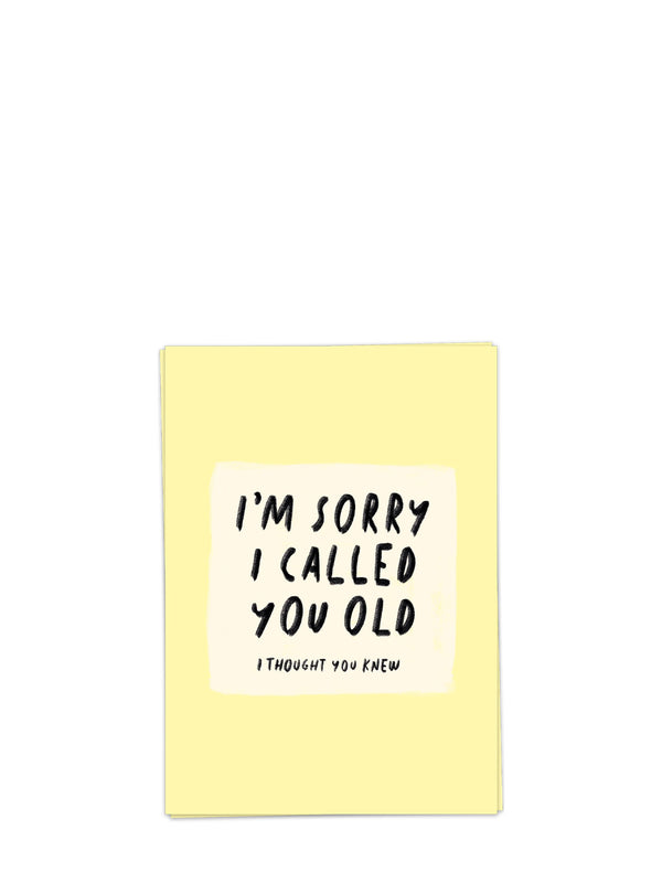 Called You Old birthday card