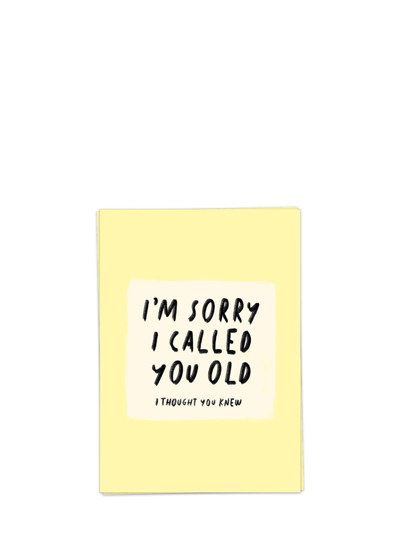Called You Old birthday card