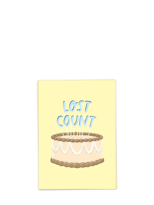 Lost count, birthday card