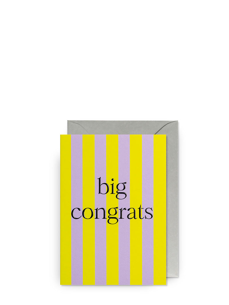 Big congrats, all occasions card