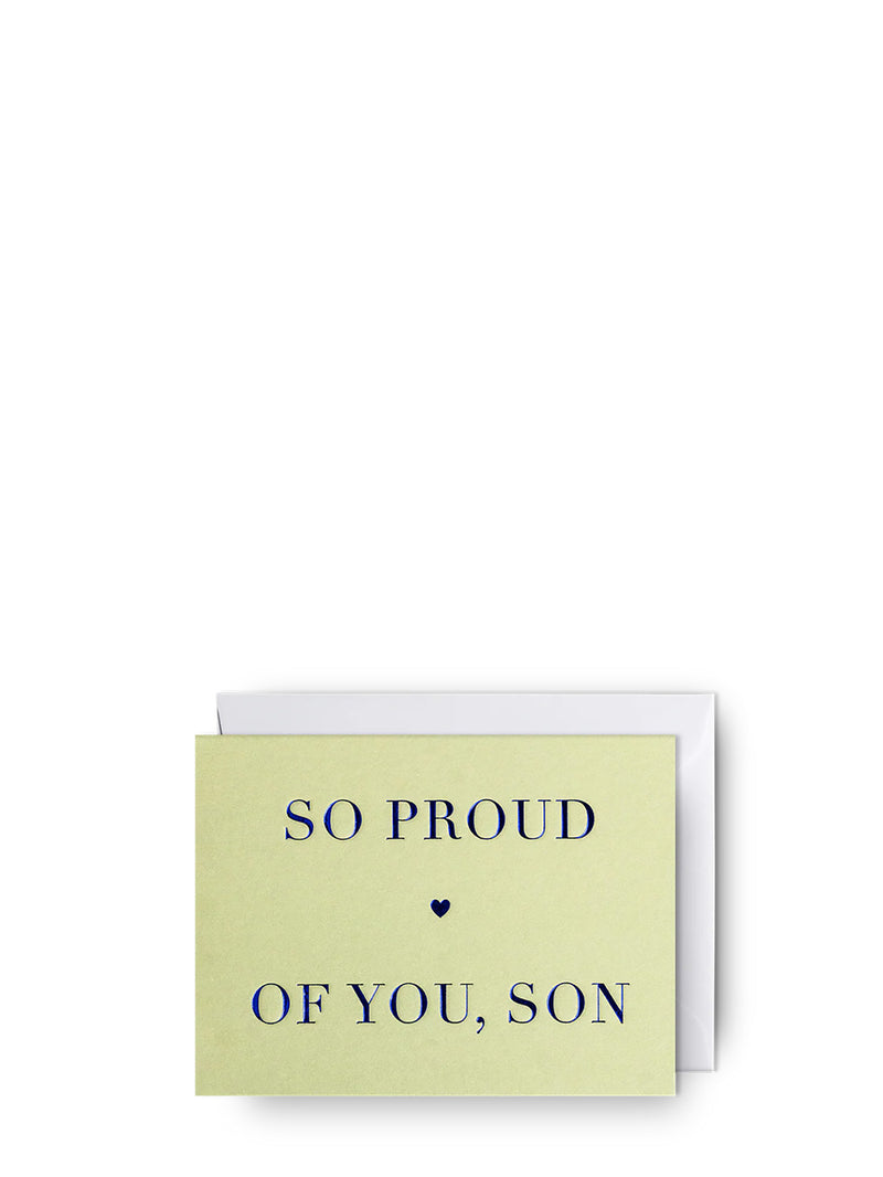 So proud of you son, mini love & friendship card