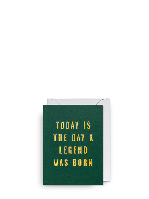 A legend was born, new baby mini card