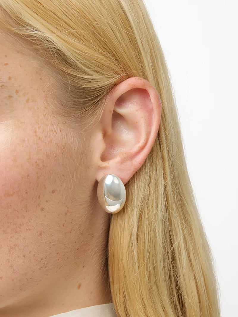 Camille earrings, silver