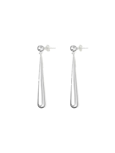 Louise earrings, silver