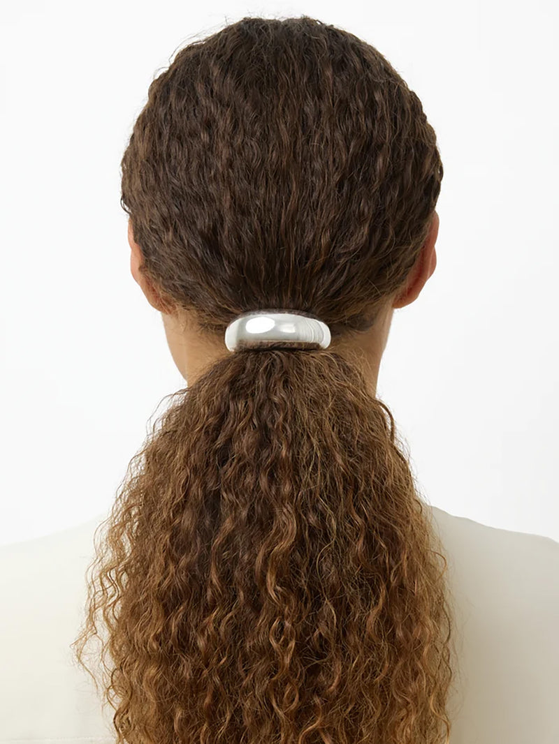 Thea hair tie, silver