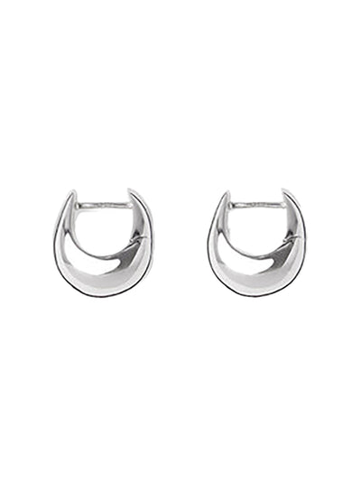 Violet earrings, silver