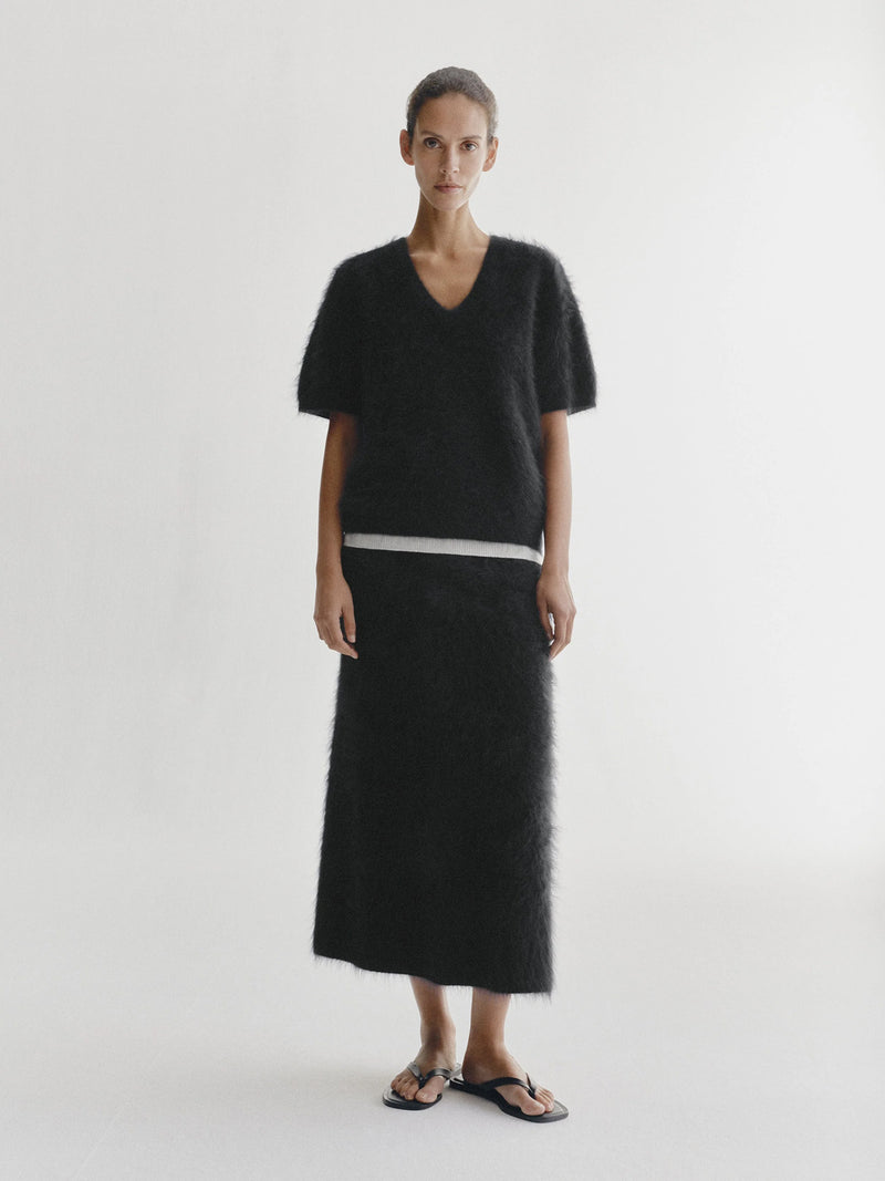 Asta skirt, black brushed