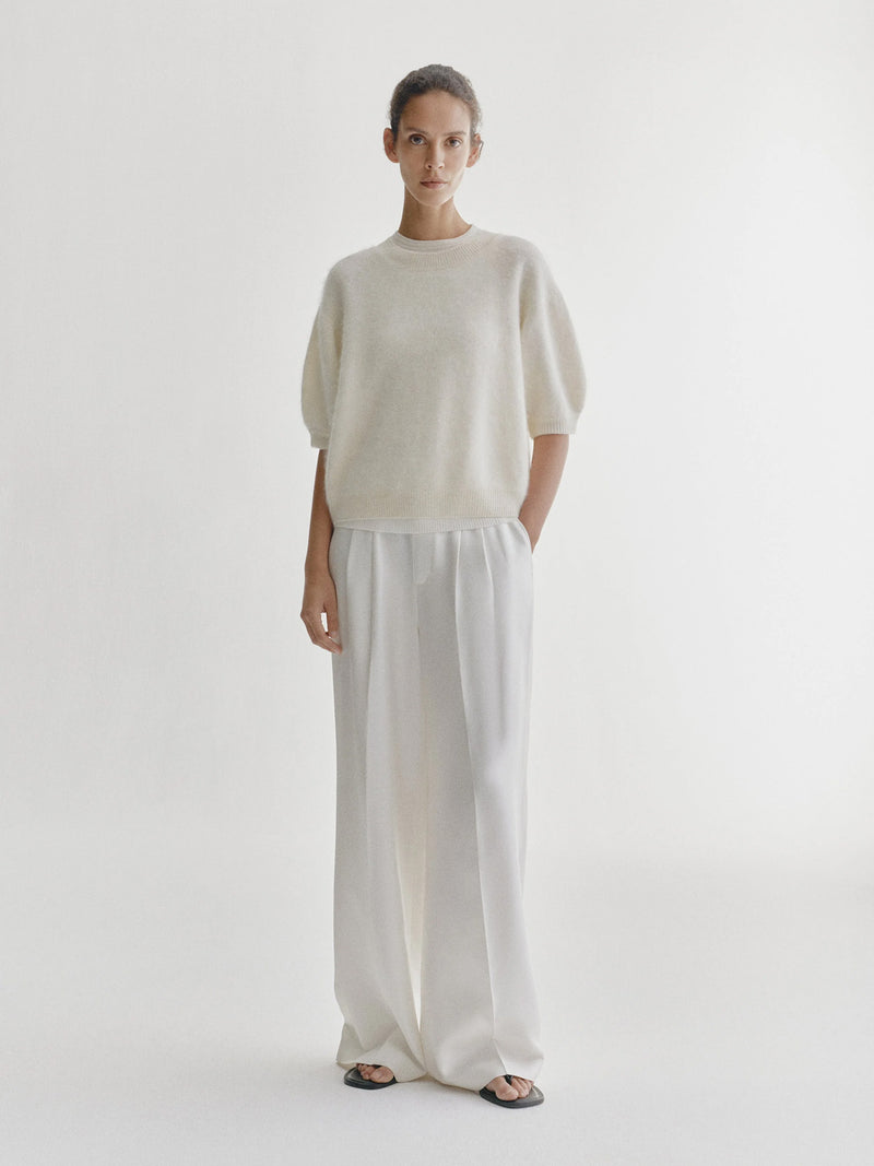 Juniper sweater, cream brushed