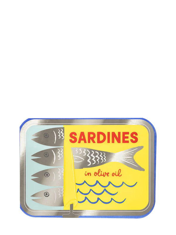 Tinned sardine can shaped napkins