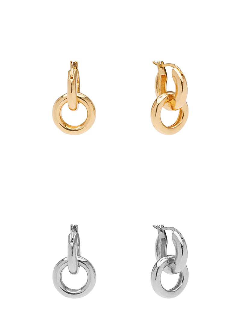 Emmeline hoops, gold or silver