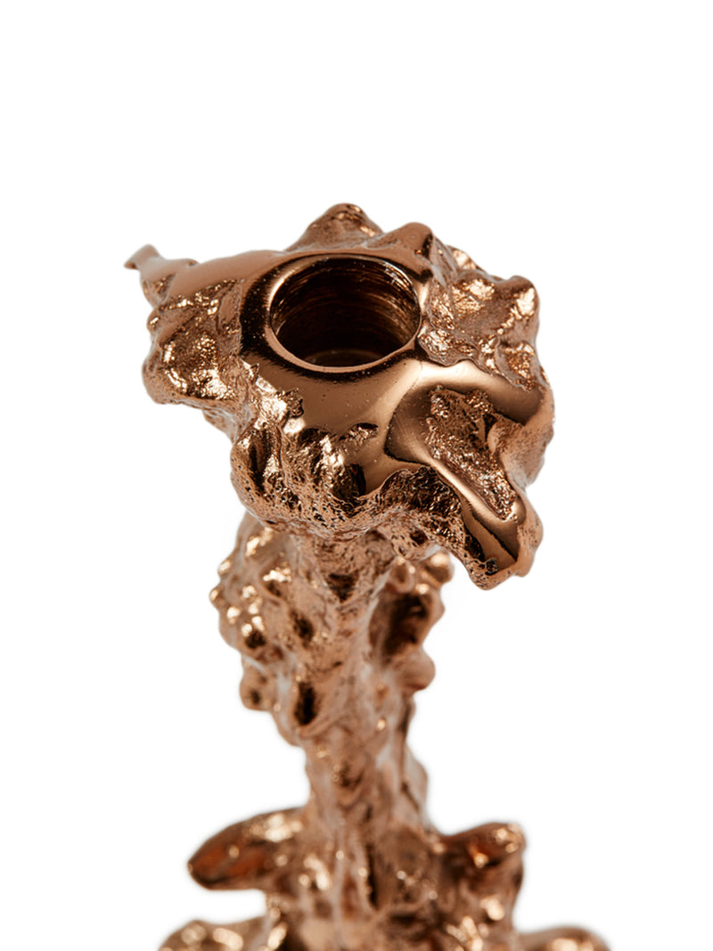 Drip candle holder L, rose gold