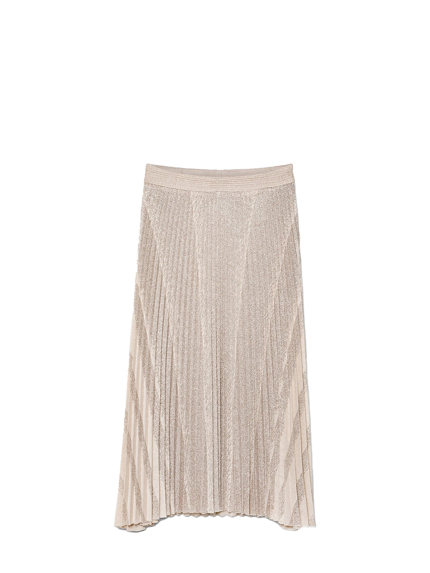Rising sun soleil plisse' skirt, light pink