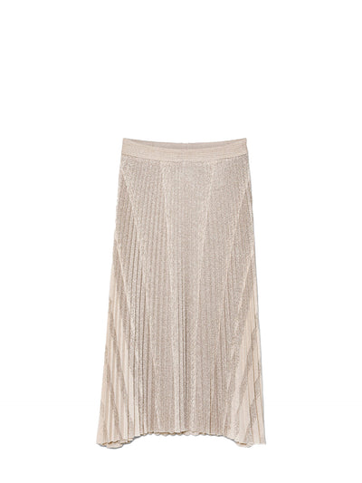 Rising sun soleil plisse' skirt, light pink