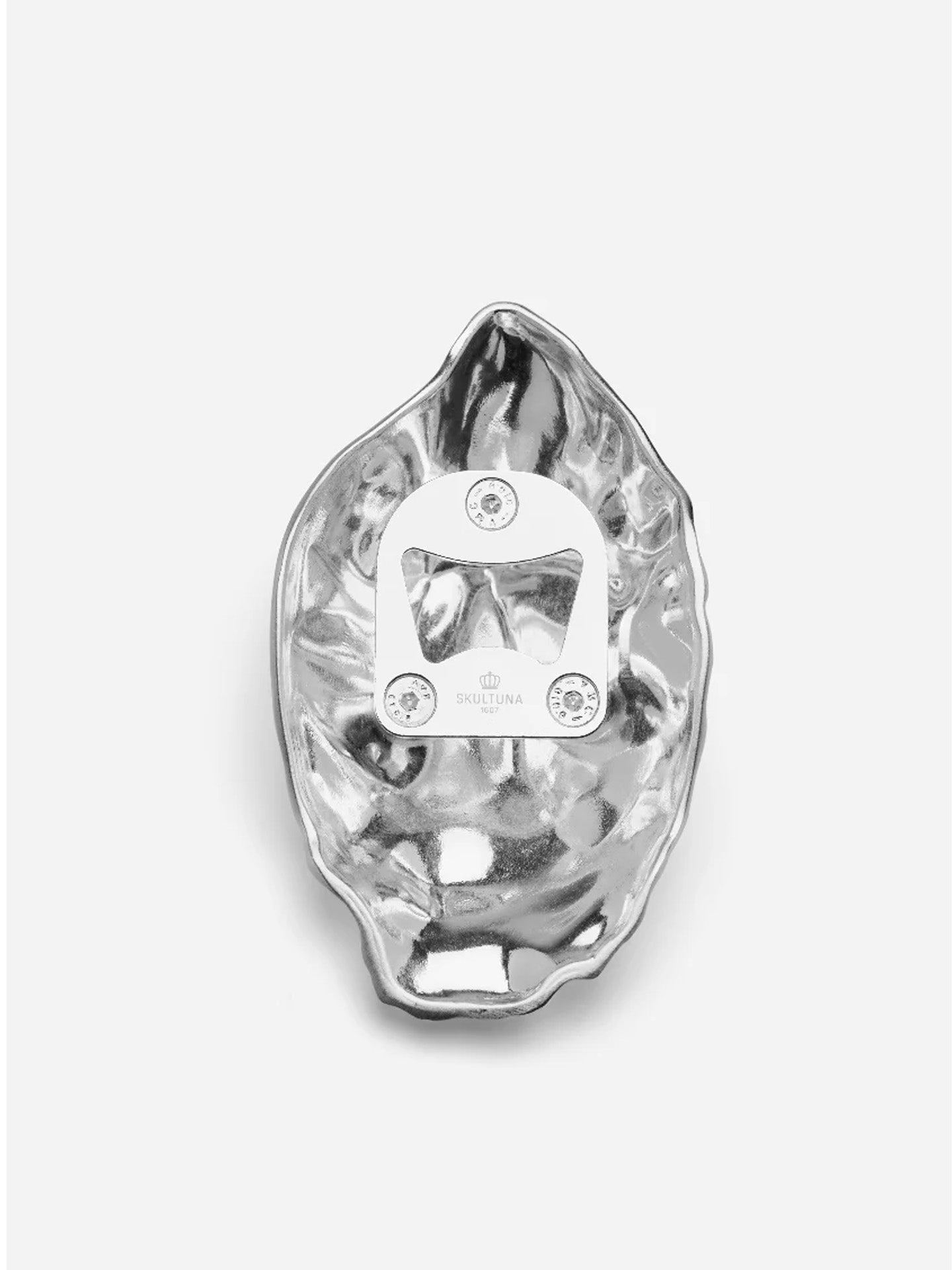 Oyster shell opener, silver plated