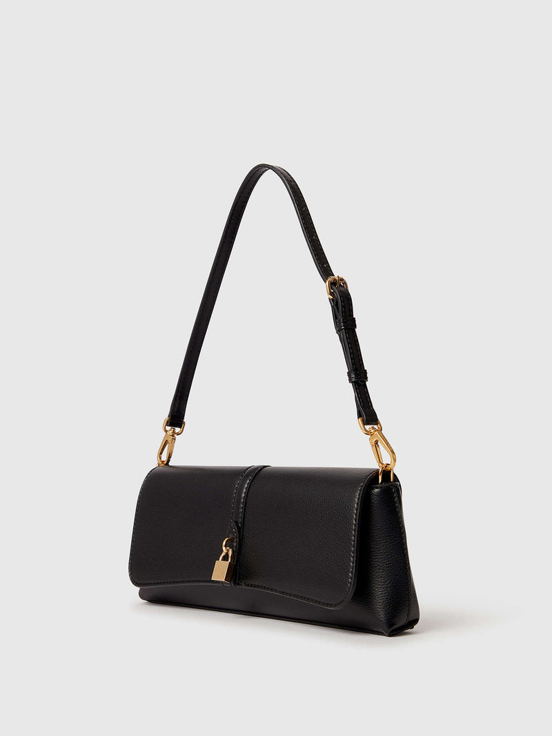 Stella ryder pochette accessoire embossed grainy, black