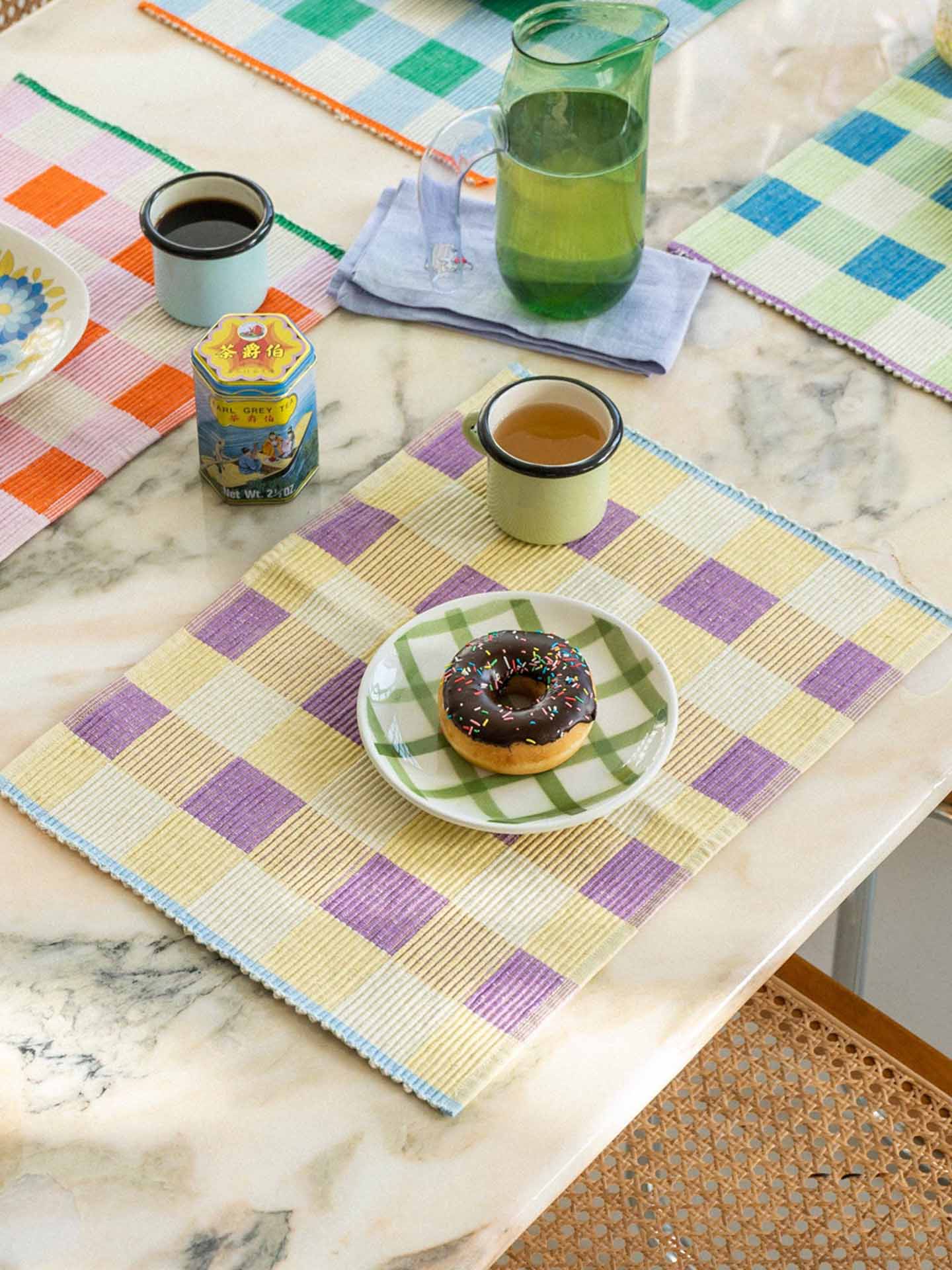 Merienda placemat, mantequilla yellow
