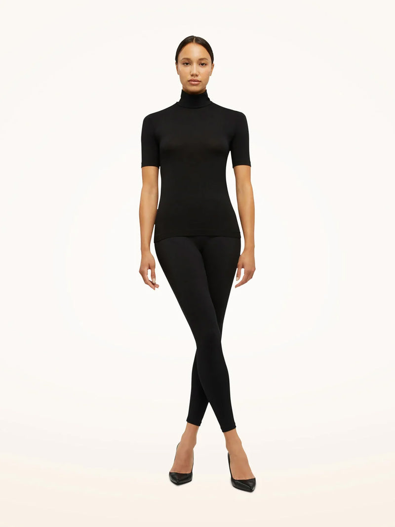 Aurora top short sleeves, black