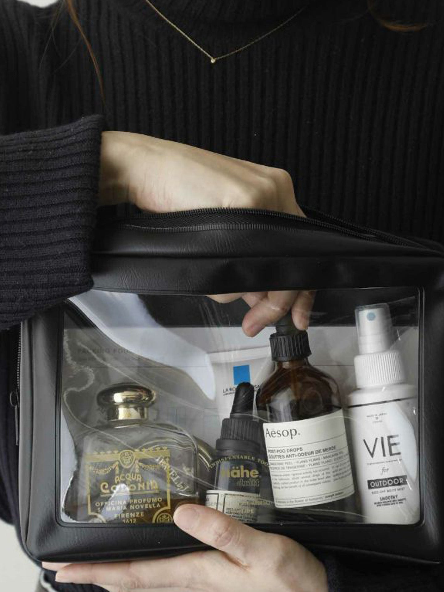 Packing Pouch L, Black (24x16x6cm)