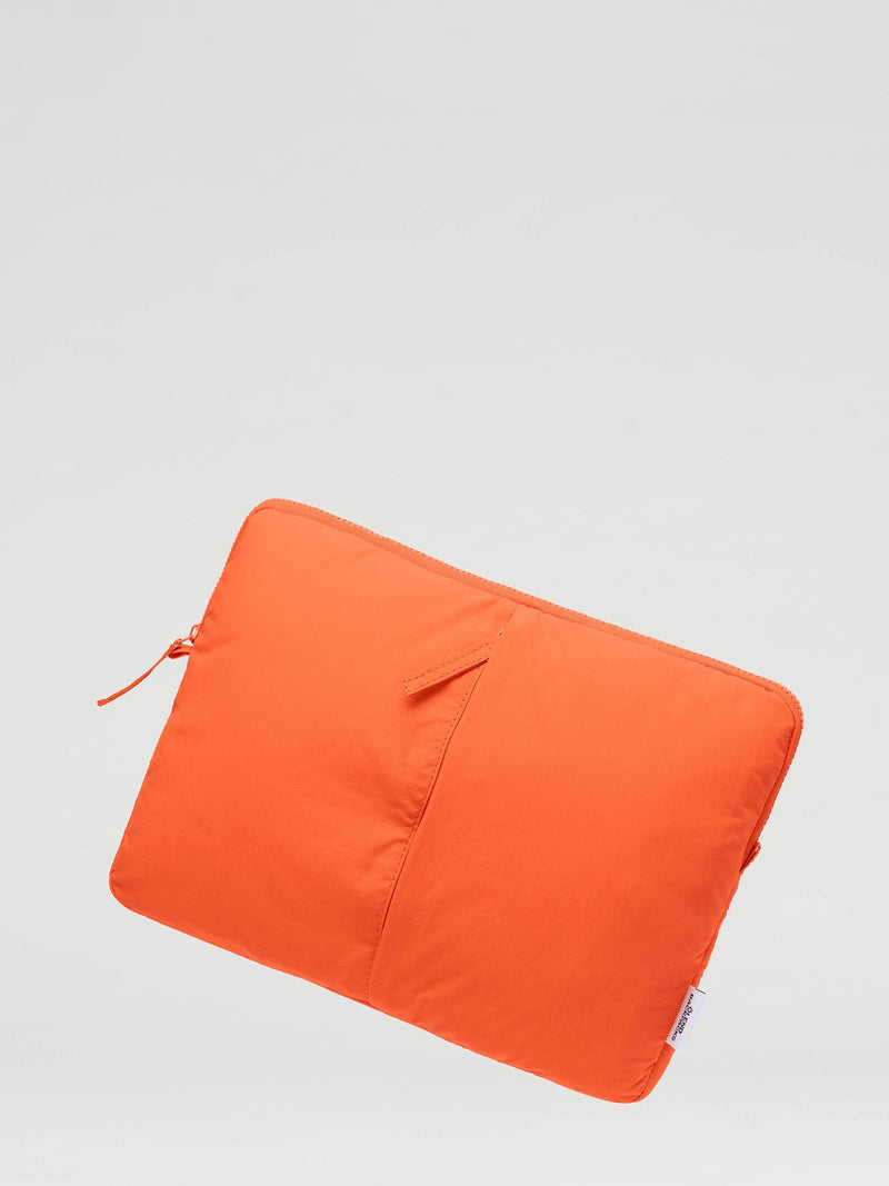 Padded laptop sleeve, coral orange (13” & 14”)