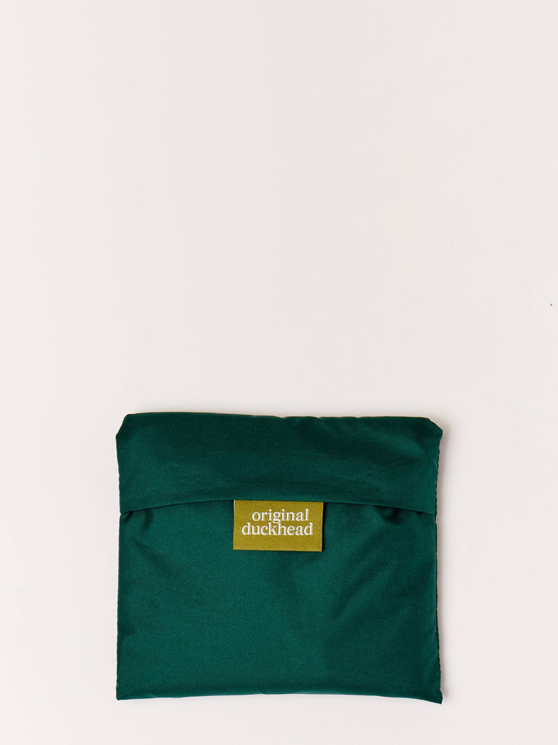 Forest green foldable light shopper, dark green