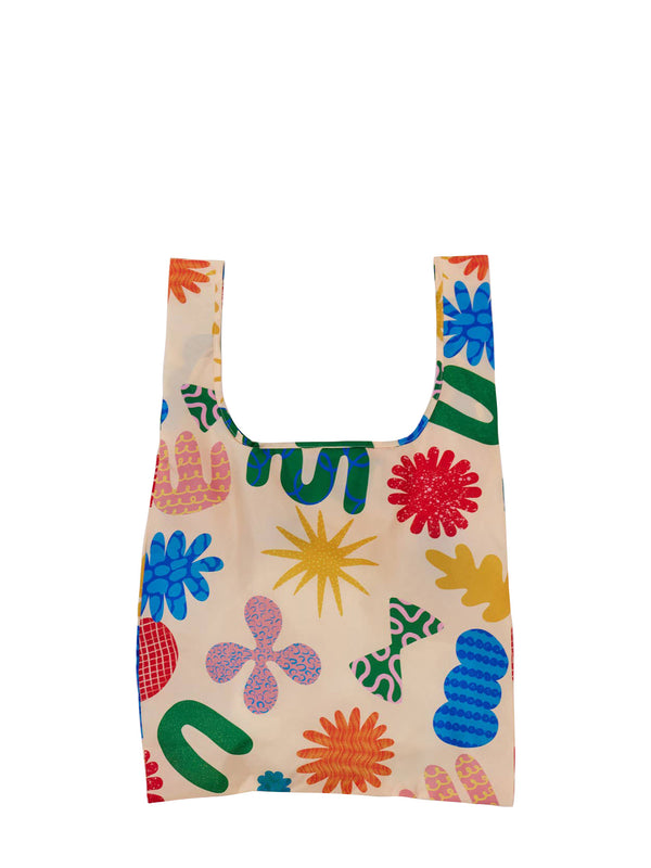 Deli print foldable light shopper, multicoloured