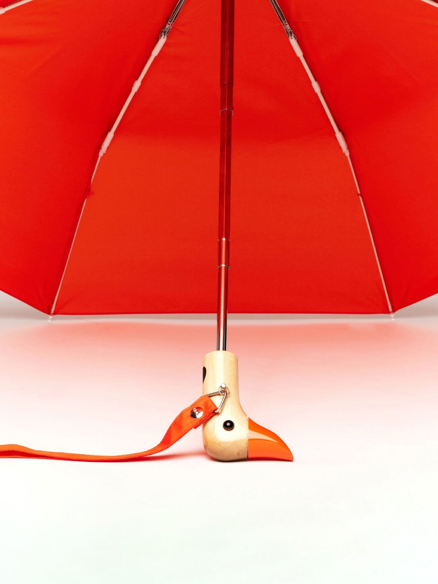 Duck umbrella, papaya orange