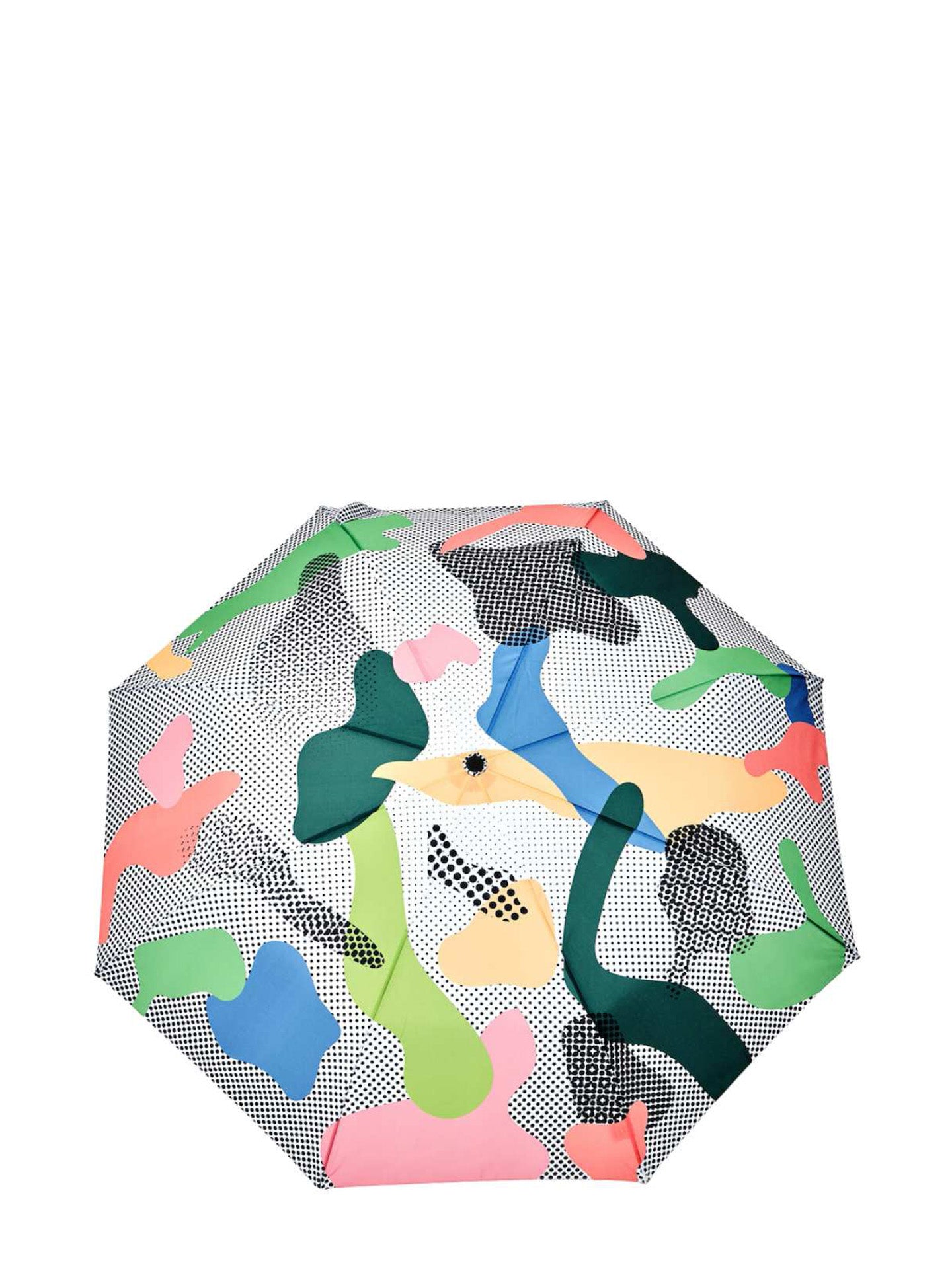 Dots print duck umbrella, multi