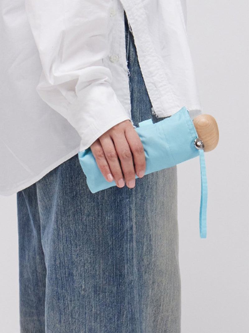 Mini compact umbrella, popsicle blue