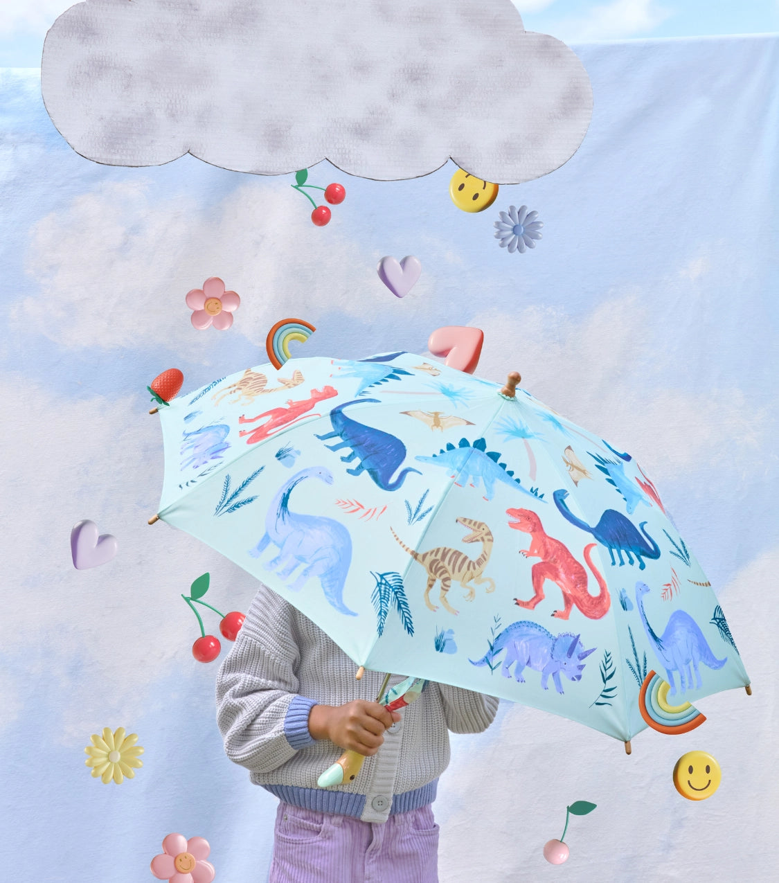 Children Duck Umbrella, Dinosaur kingdom - Meri Meri collab