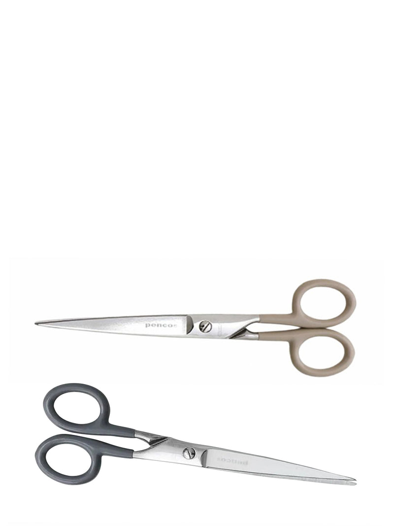 Two pairs of scissors with 'Penco' branding on a white background